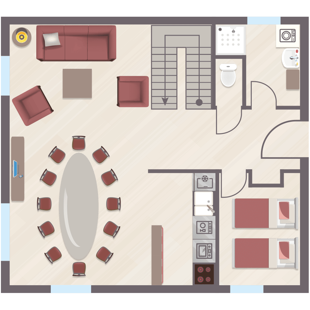 Chalet Châtel - Chalet La Chanterelle - Plan rez-de-chaussée